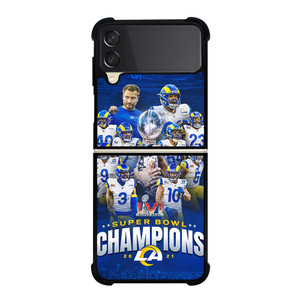 LOS ANGELES RAMS CHAMPIONS Samsung Z Flip 3 Case LOS ANGELES RAMS CHAMPIONS Samsung Z Flip 3 Case