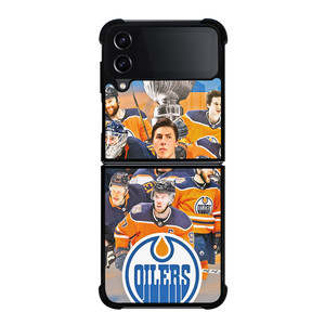 EDMONTON OILERS TEAM Samsung Z Flip 4 Case EDMONTON OILERS TEAM Samsung Z Flip 4 Case