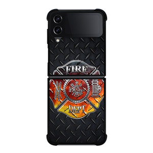 FIREFIGHTER FIRE DEPT Samsung Z Flip 4 Case FIREFIGHTER FIRE DEPT Samsung Z Flip 4 Case