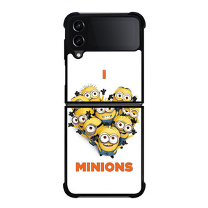 I LOVE MINIONS Samsung Z Flip 4 Case I LOVE MINIONS Samsung Z Flip 4 Case