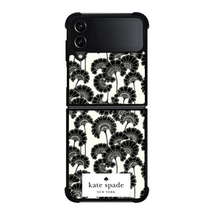 JAPANESE BLACK FLORAL KADE SPADE Samsung Z Flip 4 Case