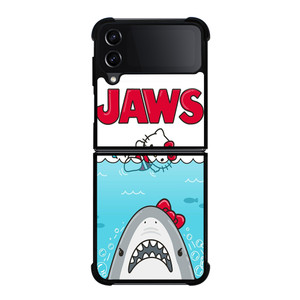JAWS VS HELLO KITTY Samsung Z Flip 4 Case JAWS VS HELLO KITTY Samsung Z Flip 4 Case