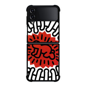 KEITH HARING 3 Samsung Z Flip 4 Case KEITH HARING 3 Samsung Z Flip 4 Case