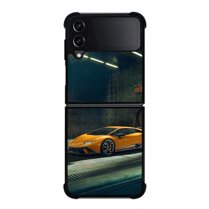 LAMBORGHINI CAR DRIVE Samsung Z Flip 4 Case LAMBORGHINI CAR DRIVE Samsung Z Flip 4 Case