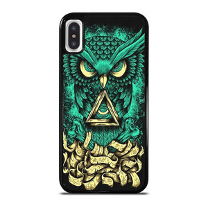 OWL SUGAR SKULL TATTOO iPhone X / XS Case