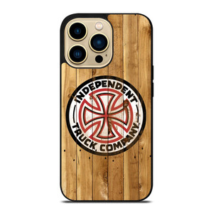 INDEPENDENT TRUCK LOGO WOODEN 2 iPhone 14 Pro Max Case