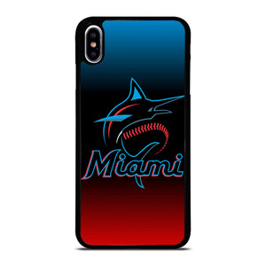 MIAMI MARLINS MLB LOGO iPhone XS Max Case MIAMI MARLINS MLB LOGO iPhone XS Max Case