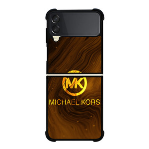 MICHAEL KORS LOGO GOLD Samsung Z Flip 3 Case MICHAEL KORS LOGO GOLD Samsung Z Flip 3 Case