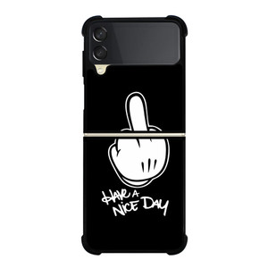 MICKEY MOUSE MIDDLE FINGER Samsung Z Flip 3 Case MICKEY MOUSE MIDDLE FINGER Samsung Z Flip 3 Case