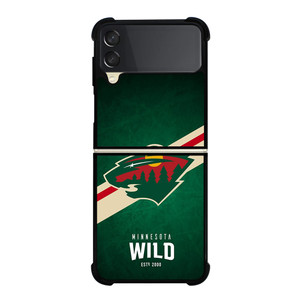 MINNESOTA WILD LOGO Samsung Z Flip 3 Case MINNESOTA WILD LOGO Samsung Z Flip 3 Case