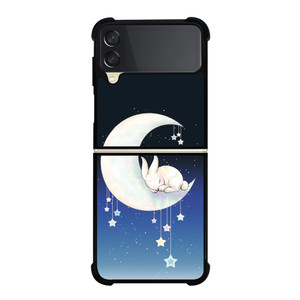 MOON BUNNY SLEEPING Samsung Z Flip 3 Case MOON BUNNY SLEEPING Samsung Z Flip 3 Case