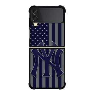 NEW YORK YANKEES LOGO MLB 2 Samsung Z Flip 3 Case NEW YORK YANKEES LOGO MLB 2 Samsung Z Flip 3 Case