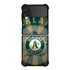OAKLAND ATHLETICS LOGO 3 Samsung Z Flip 3 Case OAKLAND ATHLETICS LOGO 3 Samsung Z Flip 3 Case