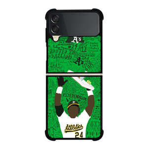 OAKLAND ATHLETICS RICKEY HENDERSON Samsung Z Flip 3 Case OAKLAND ATHLETICS RICKEY HENDERSON Samsung Z Flip 3 Case