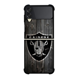 OAKLAND RAIDERS LOGO WOODEN Samsung Z Flip 3 Case OAKLAND RAIDERS LOGO WOODEN Samsung Z Flip 3 Case
