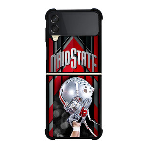OHIO STATE HELMET Samsung Z Flip 3 Case OHIO STATE HELMET Samsung Z Flip 3 Case