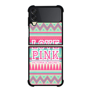 PINK VICTORIA'S SECRET Samsung Z Flip 3 Case PINK VICTORIA'S SECRET Samsung Z Flip 3 Case