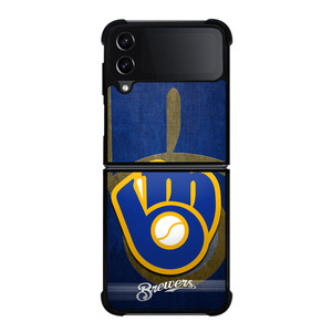 MILWAUKEE BREWERS LOGO Samsung Z Flip 4 Case MILWAUKEE BREWERS LOGO Samsung Z Flip 4 Case