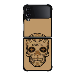 NEW ORLEANS SAINTS SKULL Samsung Z Flip 4 Case NEW ORLEANS SAINTS SKULL Samsung Z Flip 4 Case