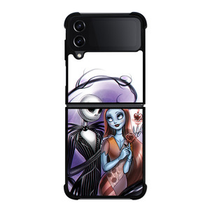 NIGHTMARE BEFORE CHRISTMAS JACK AND SALLY Samsung Z Flip 4 Case NIGHTMARE BEFORE CHRISTMAS JACK AND SALLY Samsung Z Flip 4 Case