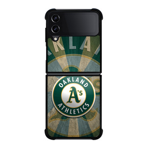 OAKLAND ATHLETICS LOGO 3 Samsung Z Flip 4 Case OAKLAND ATHLETICS LOGO 3 Samsung Z Flip 4 Case