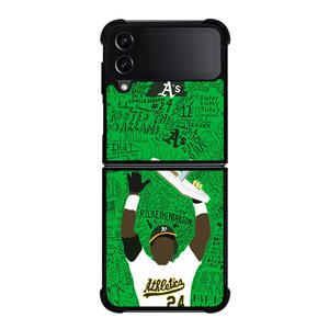 OAKLAND ATHLETICS RICKEY HENDERSON Samsung Z Flip 4 Case OAKLAND ATHLETICS RICKEY HENDERSON Samsung Z Flip 4 Case