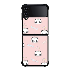 PANDACORN PATTERN Samsung Z Flip 4 Case PANDACORN PATTERN Samsung Z Flip 4 Case
