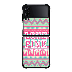 PINK VICTORIA'S SECRET Samsung Z Flip 4 Case PINK VICTORIA'S SECRET Samsung Z Flip 4 Case