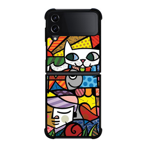 ROMERO BRITTO LOVE 2 Samsung Z Flip 4 Case ROMERO BRITTO LOVE 2 Samsung Z Flip 4 Case