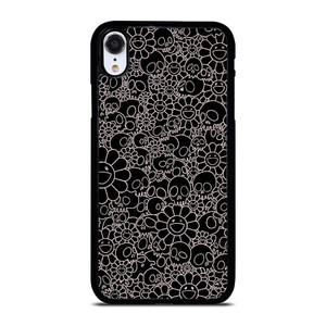 TAKASHI MURAKAMI BLACK SKULL iPhone XR Case TAKASHI MURAKAMI BLACK SKULL iPhone XR Case