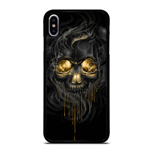 SKULL MELT ANGRY BLACK iPhone XS Max Case