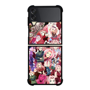 SAKURA HARUNO COLLAGE 2 Samsung Z Flip 3 Case SAKURA HARUNO COLLAGE 2 Samsung Z Flip 3 Case