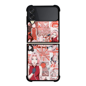 SAKURA HARUNO COLLAGE Samsung Z Flip 3 Case SAKURA HARUNO COLLAGE Samsung Z Flip 3 Case