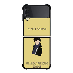 SHERLOCK HOLMES QUOTES Samsung Z Flip 3 Case SHERLOCK HOLMES QUOTES Samsung Z Flip 3 Case