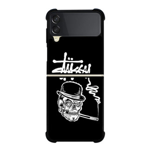 STUSSY SMOKE SKULL Samsung Z Flip 3 Case STUSSY SMOKE SKULL Samsung Z Flip 3 Case
