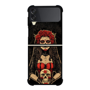 SUGAR SKULL GIRL 2 Samsung Z Flip 3 Case SUGAR SKULL GIRL 2 Samsung Z Flip 3 Case