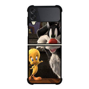 SYLVESTER THE CAT AND TWEETY Samsung Z Flip 3 Case SYLVESTER THE CAT AND TWEETY Samsung Z Flip 3 Case