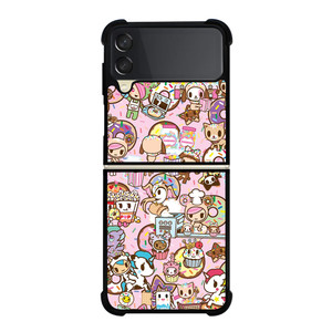 TOKIDOKI UNICORN DONUTELLA COLLAGE Samsung Z Flip 3 Case TOKIDOKI UNICORN DONUTELLA COLLAGE Samsung Z Flip 3 Case