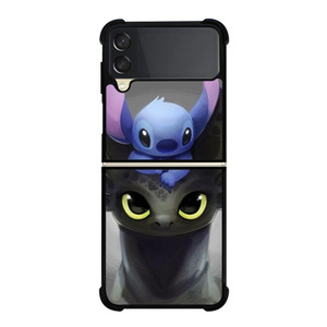 TOOTHLESS AND STITCH Samsung Z Flip 3 Case TOOTHLESS AND STITCH Samsung Z Flip 3 Case