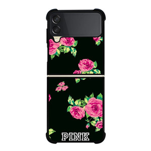 VICTORIA'S SECRET FLORAL PINK Samsung Z Flip 3 Case VICTORIA'S SECRET FLORAL PINK Samsung Z Flip 3 Case
