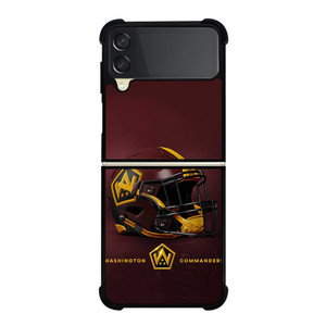 WASHINGTON COMMANDERS HELMET Samsung Z Flip 3 Case WASHINGTON COMMANDERS HELMET Samsung Z Flip 3 Case