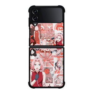 SAKURA HARUNO COLLAGE Samsung Z Flip 4 Case SAKURA HARUNO COLLAGE Samsung Z Flip 4 Case