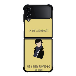 SHERLOCK HOLMES QUOTES Samsung Z Flip 4 Case SHERLOCK HOLMES QUOTES Samsung Z Flip 4 Case