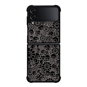 TAKASHI MURAKAMI BLACK SKULL Samsung Z Flip 4 Case TAKASHI MURAKAMI BLACK SKULL Samsung Z Flip 4 Case