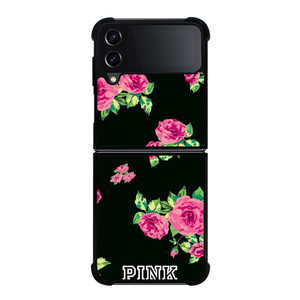 VICTORIA'S SECRET FLORAL PINK Samsung Z Flip 4 Case