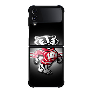 WISCONSIN BADGERS 3 Samsung Z Flip 4 Case WISCONSIN BADGERS 3 Samsung Z Flip 4 Case