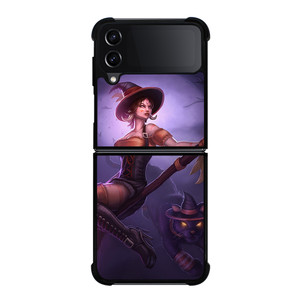 WITCH AND HALLOWEEN MOON Samsung Z Flip 4 Case WITCH AND HALLOWEEN MOON Samsung Z Flip 4 Case