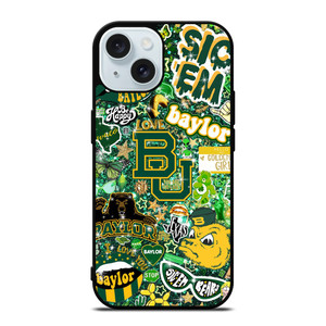BAYLOR BEARS UNIVERSITY COLLAGE iPhone 15 Case