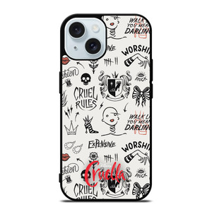 CRUELLA DISNEY PATTERN iPhone 15 Case