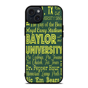 BAYLOR BEARS UNIVERSITY 2 iPhone 15 Plus Case